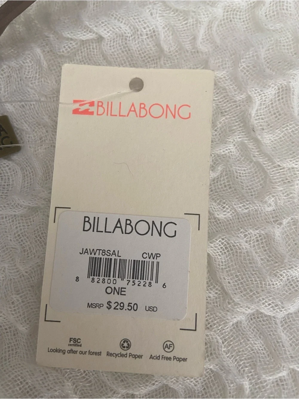NWT BILLABONG PRINTED WALLET